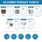 20 Pack Vacuum Storage Bags, Space Saver Bags (4 Jumbo/4 Large/4 Medium/4 Small/4 Roll) Compression Storage Bags for Comforters and Blankets, Vacuum Sealer Bags for Clothes Storage, Hand Pump Included